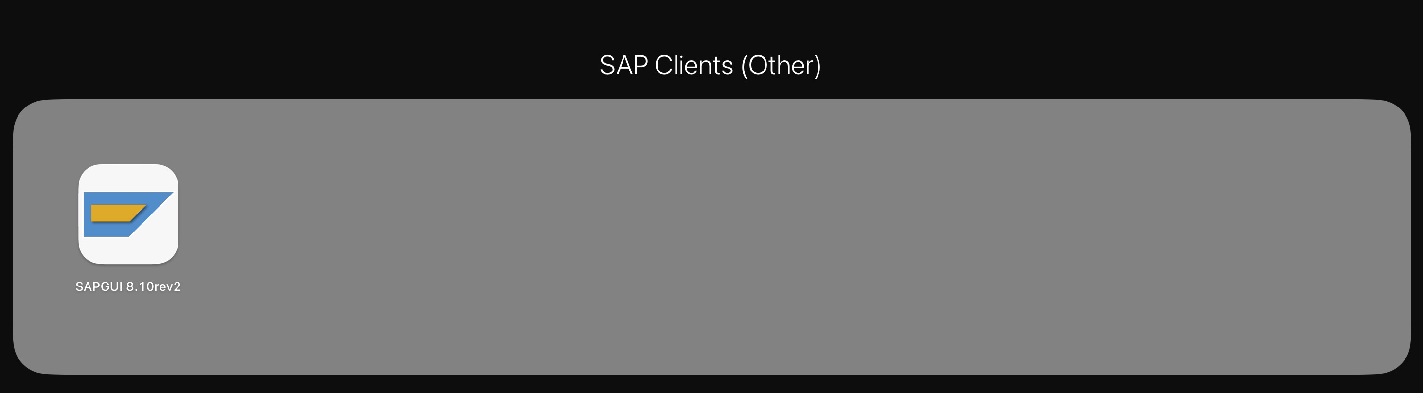 New SAP Gui in Apllications